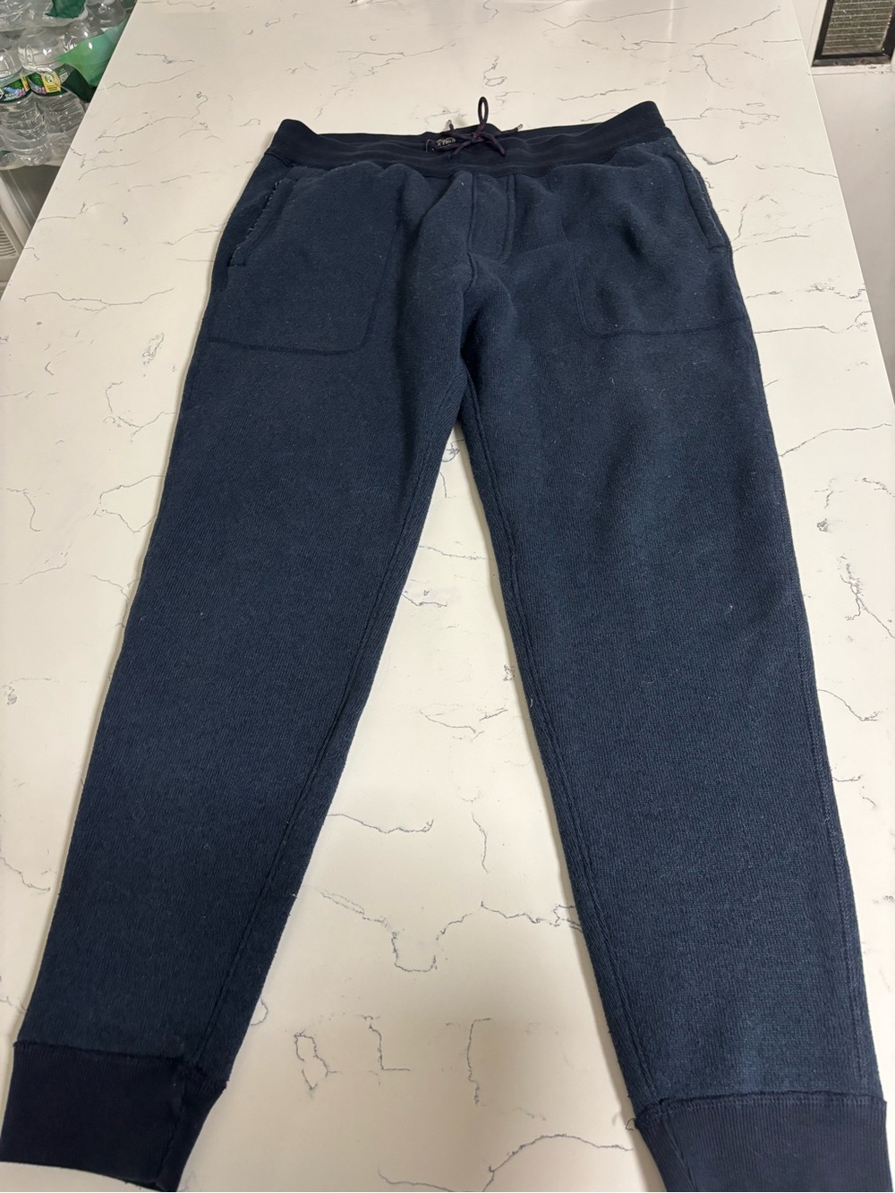 Abercrombie & Fitch Navy Fleece Joggers